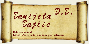 Danijela Dajlić vizit kartica